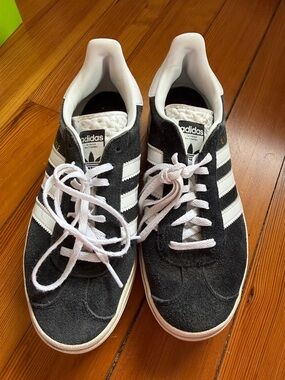 adidas Black & White Suede Gazelle Sneakers